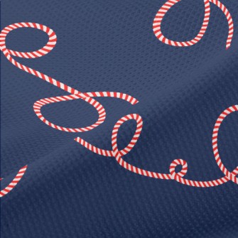 Curved Christmas Candy Piqué