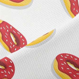 Red Frosted Donut Piqué