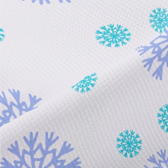 Two-color Beautiful Snowflakes Piqué