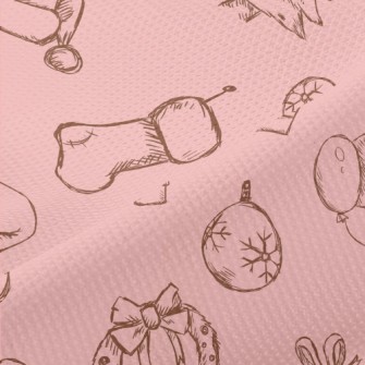 Vintage Hand Drawn Christmas Piqué