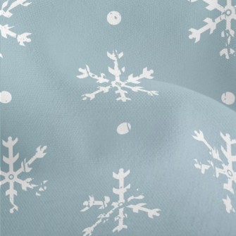 Broken White Snowflakes Lightweight Performance Linen