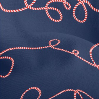 Curved Christmas Candy Lightweight Performance Linen