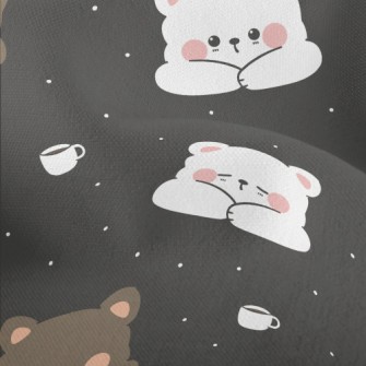 Cute Little Bear Sleeping Lightweight Performance Linen