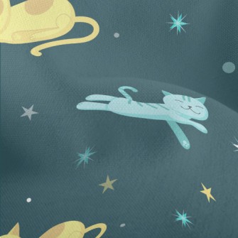 Cat Sleeping Time Lightweight Performance Linen