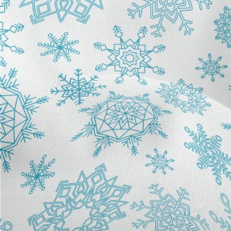 Various Snowflake Patterns Lightweight Performance Linen