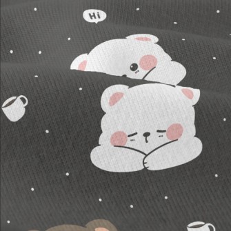 Cute Little Bear Sleeping Modern Jersey
