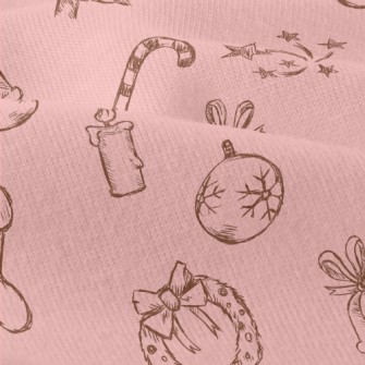 Vintage Hand Drawn Christmas Modern Jersey