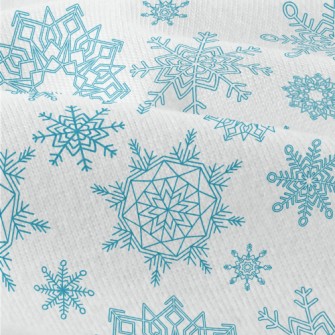 Various Snowflake Patterns Modern Jersey