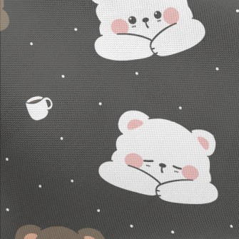 Cute Little Bear Sleeping Pongee