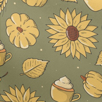 Hand Drawn Autumn Thanksgiving Pongee