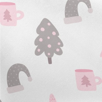 Christmas Cute Doodles Pongee