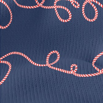 Curved Christmas Candy Stretch Jersey