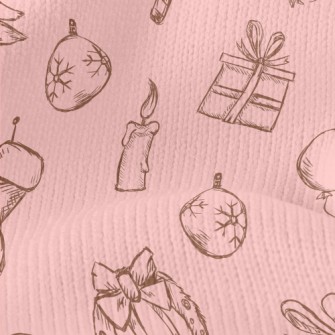 Vintage Hand Drawn Christmas Stretch Jersey