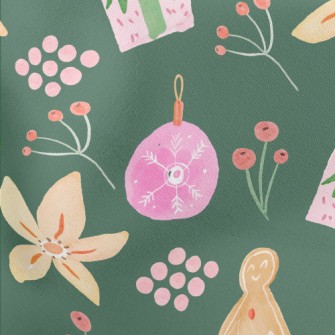 Hand Painted Watercolor Gift Lightweight Cotton Poplin