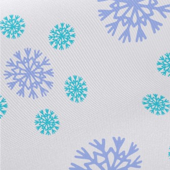 Two-color Beautiful Snowflakes Midweight Cotton Poplin