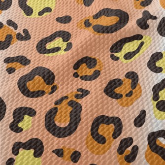 Two-tone Leopard Print Birdseye Piqué