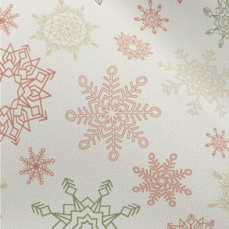 Colorful Beautiful Snowflakes Chiffon