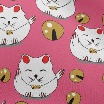 Japanese Lucky Cat Chiffon