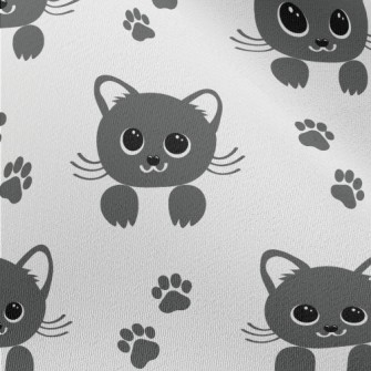 Cute Big Eyes Cat Chiffon