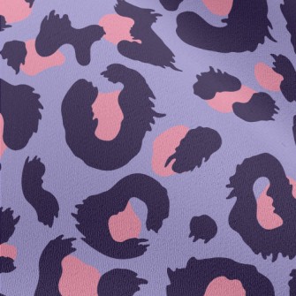 Pink And Purple Leopard Print Chiffon