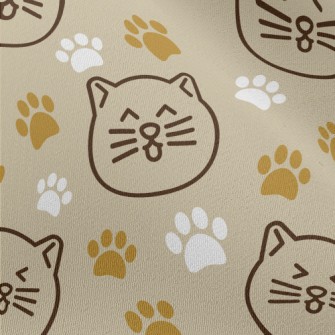 Japanese Style Smiling Cat And Chiffon