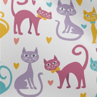 Colorful Cartoon Cat Chiffon