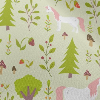 Elegant Forest Unicorn Chiffon