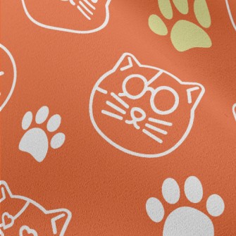 Simple Line Cat Chiffon