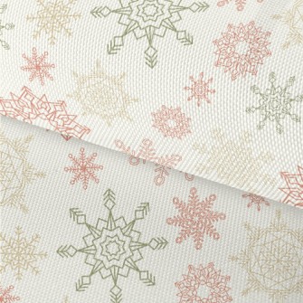 Colorful Beautiful Snowflakes Waterproof Oxford