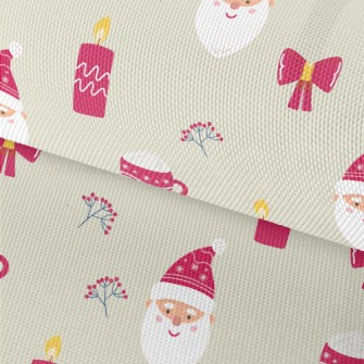 Cute Santa Claus Doodle Waterproof Oxford