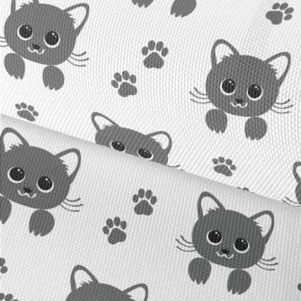 Cute Big Eyes Cat Waterproof Oxford