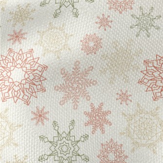 Colorful Beautiful Snowflakes Waterproof Canvas