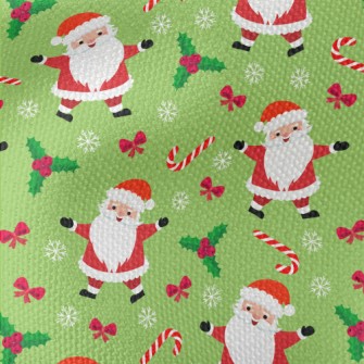 Happy Singing Santa Claus Waterproof Canvas