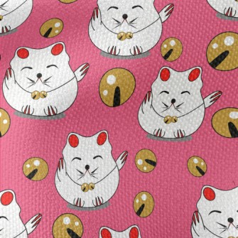 Japanese Lucky Cat Waterproof Canvas