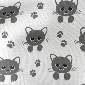 Cute Big Eyes Cat Waterproof Canvas