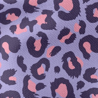 Pink And Purple Leopard Print Waterproof Canvas