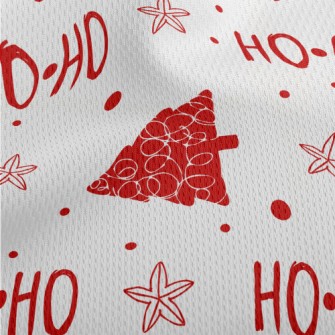 Santa Claus HOHO Smile Athletic Mesh Flat Back