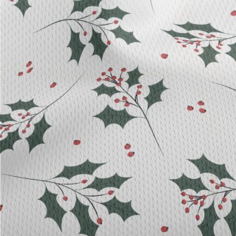 Eastern Blue Twigs And Berries Athletic Mesh Flat Back