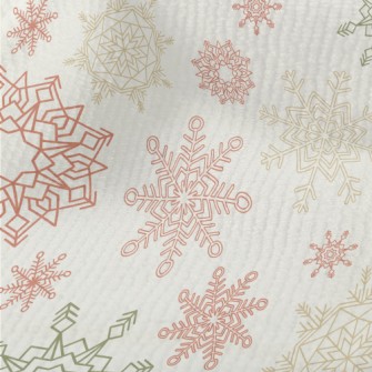 Colorful Beautiful Snowflakes Terry