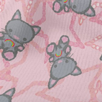 Cute Rainbow Teddy Cat Terry