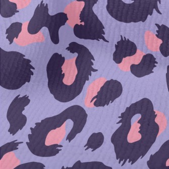 Pink And Purple Leopard Print Terry