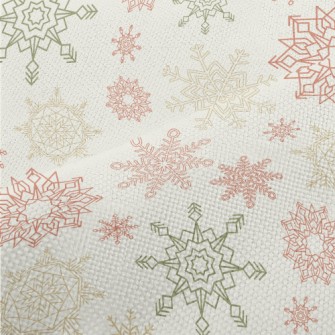 Colorful Beautiful Snowflakes Performance Linen