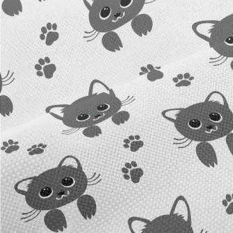 Cute Big Eyes Cat Performance Linen