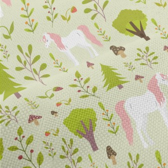 Elegant Forest Unicorn Performance Linen