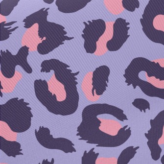 Pink And Purple Leopard Print Twill
