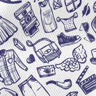Trendy Fashion Doodles Standard Corduroy