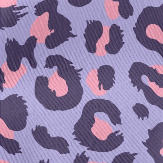 Pink And Purple Leopard Print Standard Corduroy