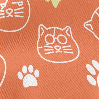 Simple Line Cat Standard Corduroy