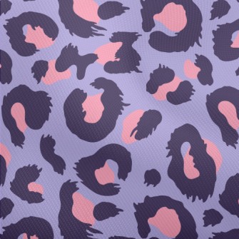 Pink And Purple Leopard Print Dobby