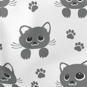 Cute Big Eyes Cat Stretch Ponte